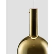 Pendul NovaLuce NOSTOS metal, sticla, alb, auriu, LED, 8W, 3000K, 400Lm - 9009221