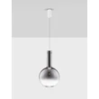 Pendul NovaLuce NOSTOS metal, sticla, alb, fumuriu, LED, 8W, 3000K, 440Lm - 9009222