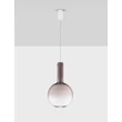 Pendul NovaLuce NOSTOS metal, sticla, alb, maro, LED, 8W, 3000K, 440Lm - 9009223