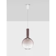 Pendul NovaLuce NOSTOS metal, sticla, alb, maro, LED, 8W, 3000K, 440Lm - 9009223