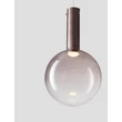 Pendul NovaLuce NOSTOS metal, sticla, alb, maro, LED, 8W, 3000K, 440Lm - 9009223