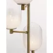 Lampadar NovaLuce BALOR metal, sticla, auriu, alb, G9 - NL-9009248