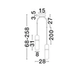 Pendul NovaLuce NORMA metal, sticla, chihlimbar, auriu, LED, 14W, 3000K, 980Lm - 9009264
