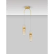 Pendul NovaLuce NORMA metal, sticla, chihlimbar, auriu, LED, 14W, 3000K, 980Lm - 9009264