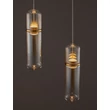Pendul NovaLuce NORMA metal, sticla, chihlimbar, auriu, LED, 14W, 3000K, 980Lm - 9009264