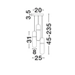 Pendul NovaLuce NORMA metal, sticla, chihlimbar, auriu, LED, 21W, 3000K, 1470Lm - 9009265