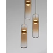 Pendul NovaLuce NORMA metal, sticla, chihlimbar, auriu, LED, 21W, 3000K, 1470Lm - 9009265