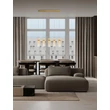 Pendul NovaLuce NORMA metal, sticla, chihlimbar, auriu, LED, 35W, 3000K, 2450Lm - 9009266