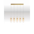 Pendul NovaLuce NORMA metal, sticla, chihlimbar, auriu, LED, 35W, 3000K, 2450Lm - 9009266