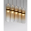 Pendul NovaLuce NORMA metal, sticla, chihlimbar, auriu, LED, 35W, 3000K, 2450Lm - 9009266
