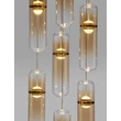 Pendul NovaLuce NORMA metal, sticla, chihlimbar, auriu, LED, 49W, 3000K, 3430Lm - 9009267