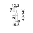Aplica de perete NovaLuce NORMA metal, sticla, chihlimbar, auriu, LED, 7W, 3000K, 490Lm - 9009268