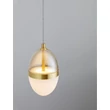 Pendul NovaLuce EGNA metal, sticla, negru, auriu, alb, transparent, LED, 3000K, 13W, 1445lm - 9009279