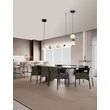 Pendul NovaLuce PALLINA metal, sticla, negru, alb, LED, 10W, 600lm, 3000K - NL-9009300