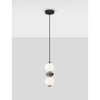 Pendul NovaLuce PALLINA metal, sticla, negru, alb, LED, 10W, 600lm, 3000K - NL-9009300
