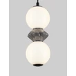 Pendul NovaLuce PALLINA metal, sticla, negru, alb, LED, 10W, 600lm, 3000K - NL-9009300