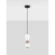 Pendul NovaLuce PALLINA metal, sticla, negru, alb, LED, 12W, 720lm, 3000K - NL-9009301