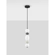 Pendul NovaLuce PALLINA metal, sticla, negru, alb, LED, 14W, 840lm, 3000K - NL-9009302