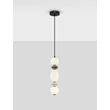 Pendul NovaLuce PALLINA metal, sticla, negru, alb, LED, 14W, 840lm, 3000K - NL-9009302