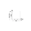 Pendul NovaLuce PALLINA metal, sticla, negru, alb, LED, 28W, 1680lm, 3000K - NL-9009303