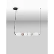 Pendul NovaLuce PALLINA metal, sticla, negru, alb, LED, 28W, 1680lm, 3000K - NL-9009303