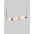 Pendul NovaLuce PALLINA metal, sticla, negru, alb, LED, 28W, 1680lm, 3000K - NL-9009303