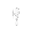 Pendul NovaLuce PALLINA metal, sticla, negru, multicolor, LED, 20W, 1200lm, 3000K - NL-9009304