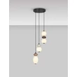 Pendul NovaLuce PALLINA metal, sticla, negru, multicolor, LED, 20W, 1200lm, 3000K - NL-9009304