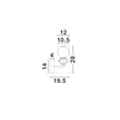 Aplica de perete NovaLuce PALLINA metal, sticla, negru, alb, LED, 6W, 360lm, 3000K - NL-9009306