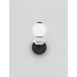 Aplica de perete NovaLuce PALLINA metal, sticla, negru, alb, LED, 6W, 360lm, 3000K - NL-9009306