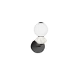 Aplica de perete NovaLuce PALLINA metal, sticla, negru, alb, LED, 6W, 360lm, 3000K - NL-9009306