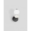 Aplica de perete NovaLuce PALLINA metal, sticla, negru, alb, LED, 6W, 360lm, 3000K - NL-9009306