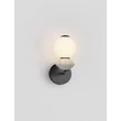 Aplica de perete NovaLuce PALLINA metal, sticla, negru, alb, LED, 6W, 360lm, 3000K - NL-9009306