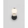 Aplica de perete NovaLuce PALLINA metal, sticla, negru, alb, LED, 6W, 360lm, 3000K - NL-9009306
