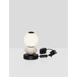 Veioza NovaLuce PALLINA metal, sticla, negru, alb, LED, 6W, 360lm, 3000K - NL-9009307