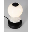Veioza NovaLuce PALLINA metal, sticla, negru, alb, LED, 6W, 360lm, 3000K - NL-9009307
