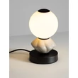 Veioza NovaLuce PALLINA metal, sticla, negru, alb, LED, 6W, 360lm, 3000K - NL-9009307