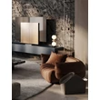 Veioza NovaLuce PALLINA metal, sticla, negru, alb, LED, 12W, 720lm, 3000K - NL-9009308