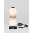 Veioza NovaLuce PALLINA metal, sticla, negru, alb, LED, 12W, 720lm, 3000K - NL-9009308