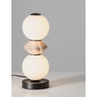 Veioza NovaLuce PALLINA metal, sticla, negru, alb, LED, 12W, 720lm, 3000K - NL-9009308