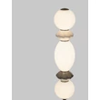 Lampadar NovaLuce PALLINA metal, sticla, negru, alb, LED, 16W, 960lm, 3000K - NL-9009309