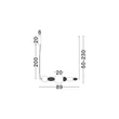 Pendul NovaLuce OBRIE metal, sticla, auriu, multicolor, LED, 28W, 1680Lm, 3000K - 9009352