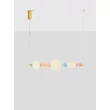 Pendul NovaLuce OBRIE metal, sticla, auriu, multicolor, LED, 28W, 1680Lm, 3000K - 9009352
