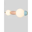 Pendul NovaLuce OBRIE metal, sticla, auriu, multicolor, LED, 28W, 1680Lm, 3000K - 9009352