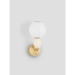 Aplica de perete NovaLuce OBRIE metal, ceramic,sticla, bej, auriu, opal, LED, 6W, 3000K, 360Lm - 9009353