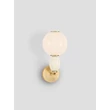 Aplica de perete NovaLuce OBRIE metal, ceramic,sticla, bej, auriu, opal, LED, 6W, 3000K, 360Lm - 9009353