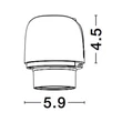 Modul LED NovaLuce WALL WASHER metal, negru, gri, LED, 3000K, 15W, 785lm - 9010139