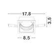 Rama pentru module LED WALL WASHER NovaLuce WALL WASHER alb - 9010146