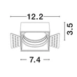 Rama pentru module LED WALL WASHER NovaLuce WALL WASHER alb - 9010148