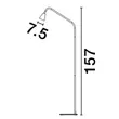 Lampadar NovaLuce GEKO metal, negru, auriu, GU10 - NL-9010227